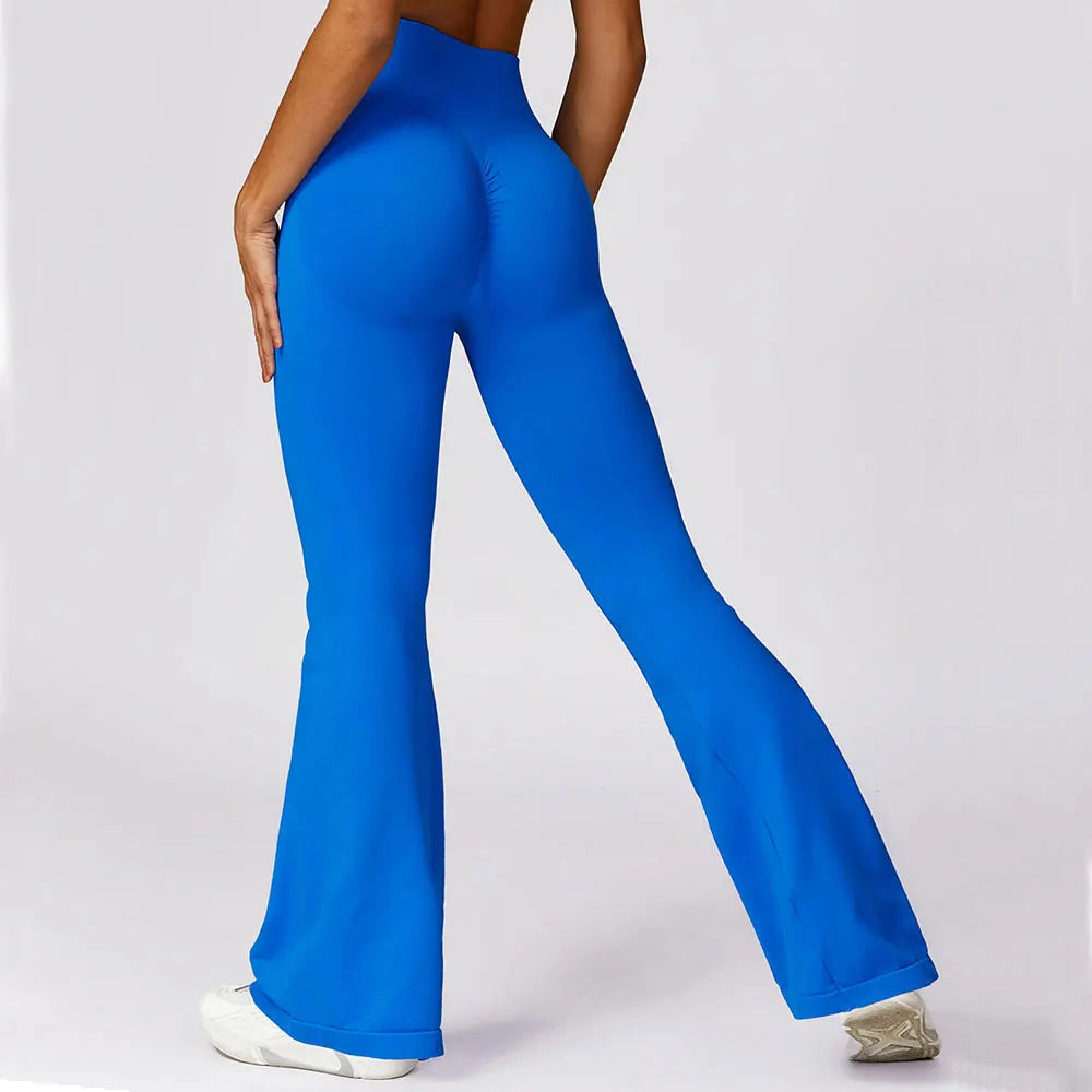Yoga Leggings | High Waisted, Flare Fit, Seamless | Stretch Activewear