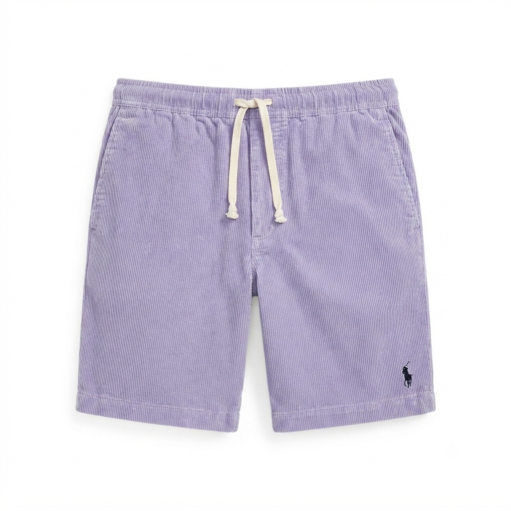 Men's Casual Shorts | Corduroy Fabric, Elastic Waist | Relaxed Fit