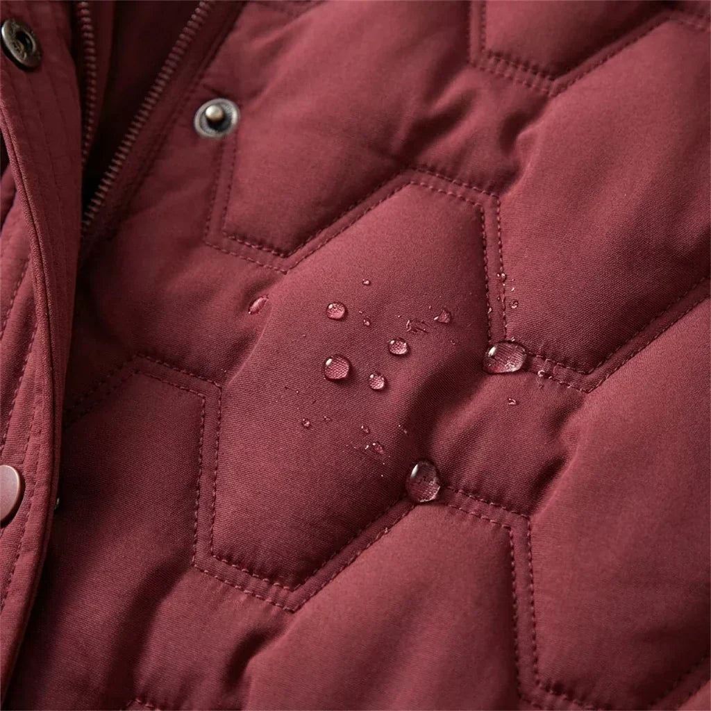 Women's Rain Jacket | Long Waterproof, Lightweight | Hooded