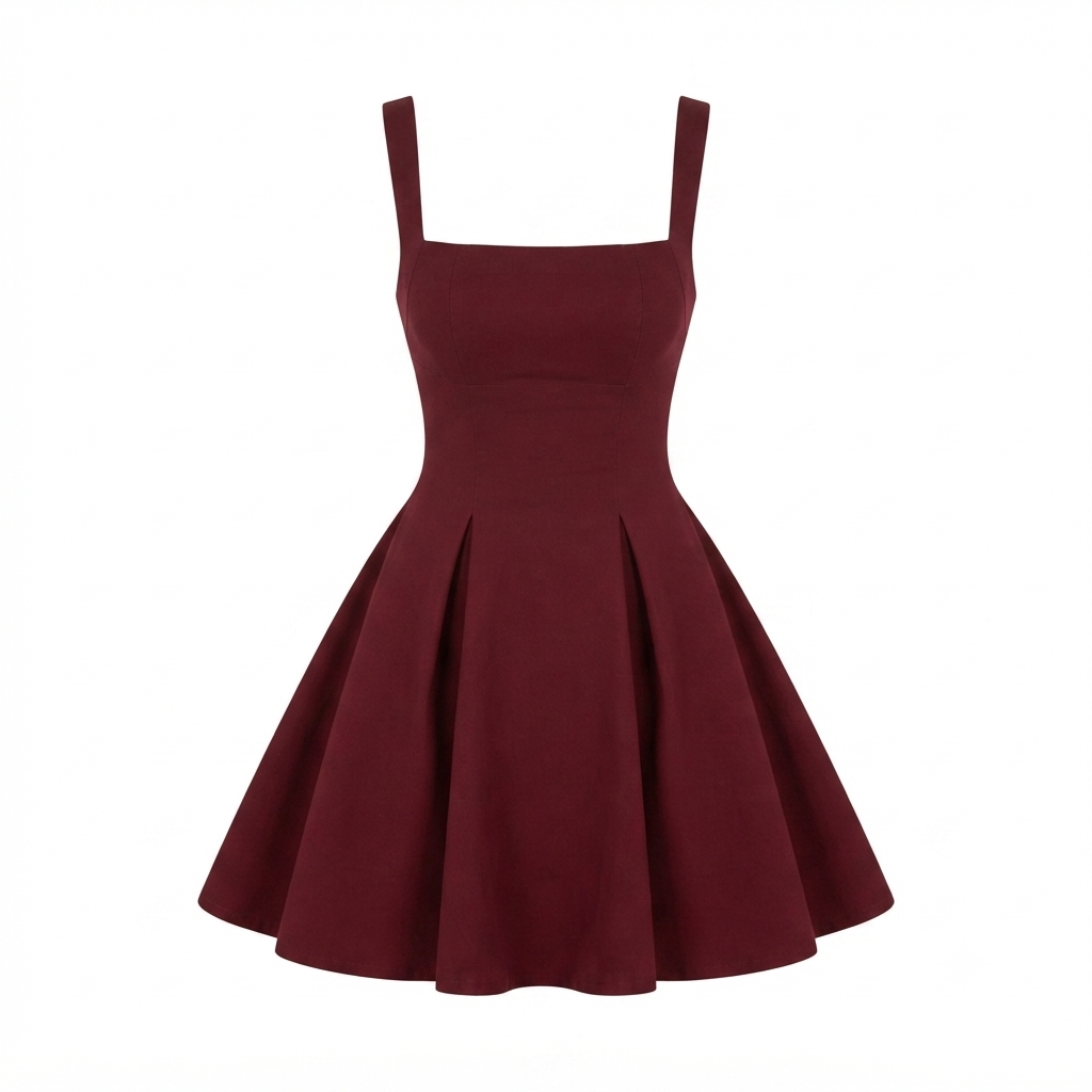Mini Evening Dress | Elegant Square Neck, Flattering Fit | Night Out