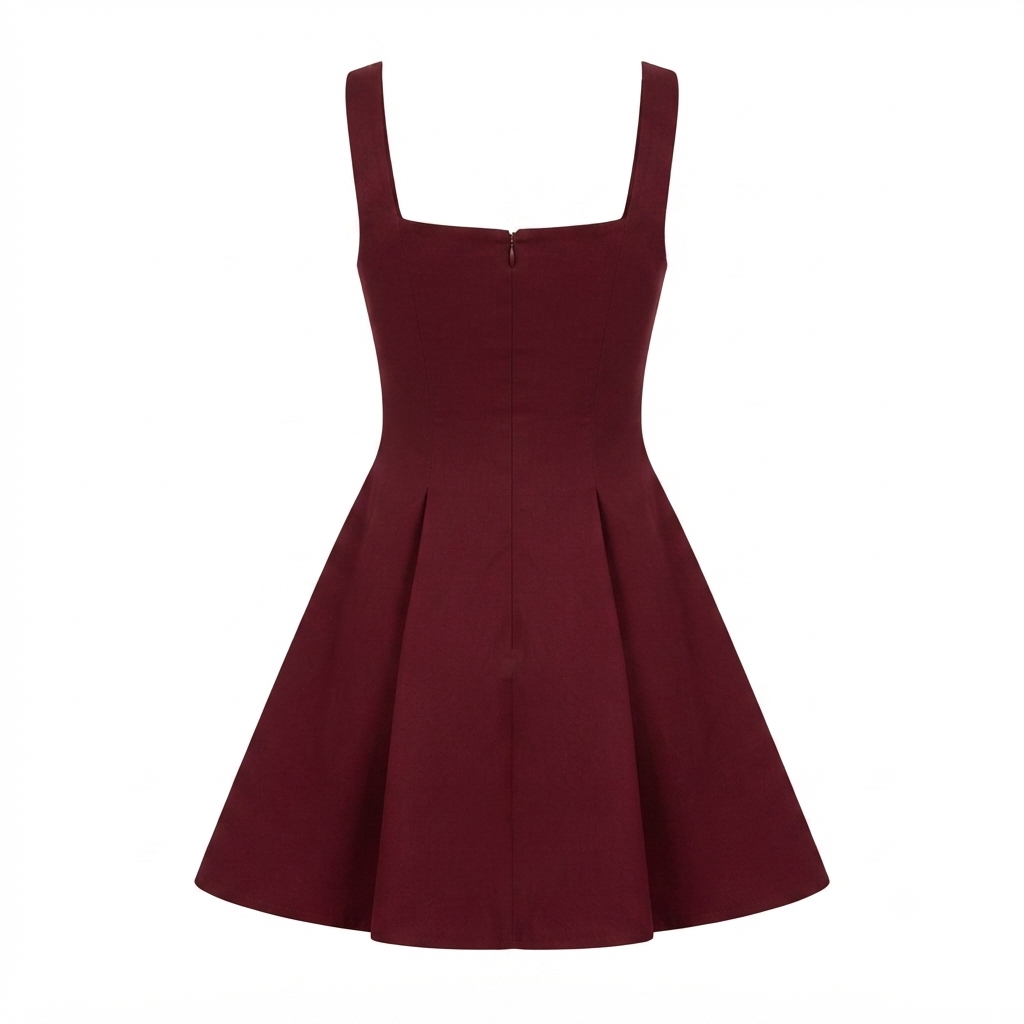 Mini Evening Dress | Elegant Square Neck, Flattering Fit | Night Out