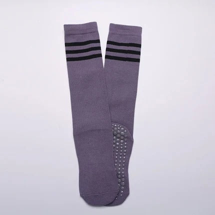 Pilates Yoga Socks | Women's, Non Slip, Cotton | Mid Calf Length