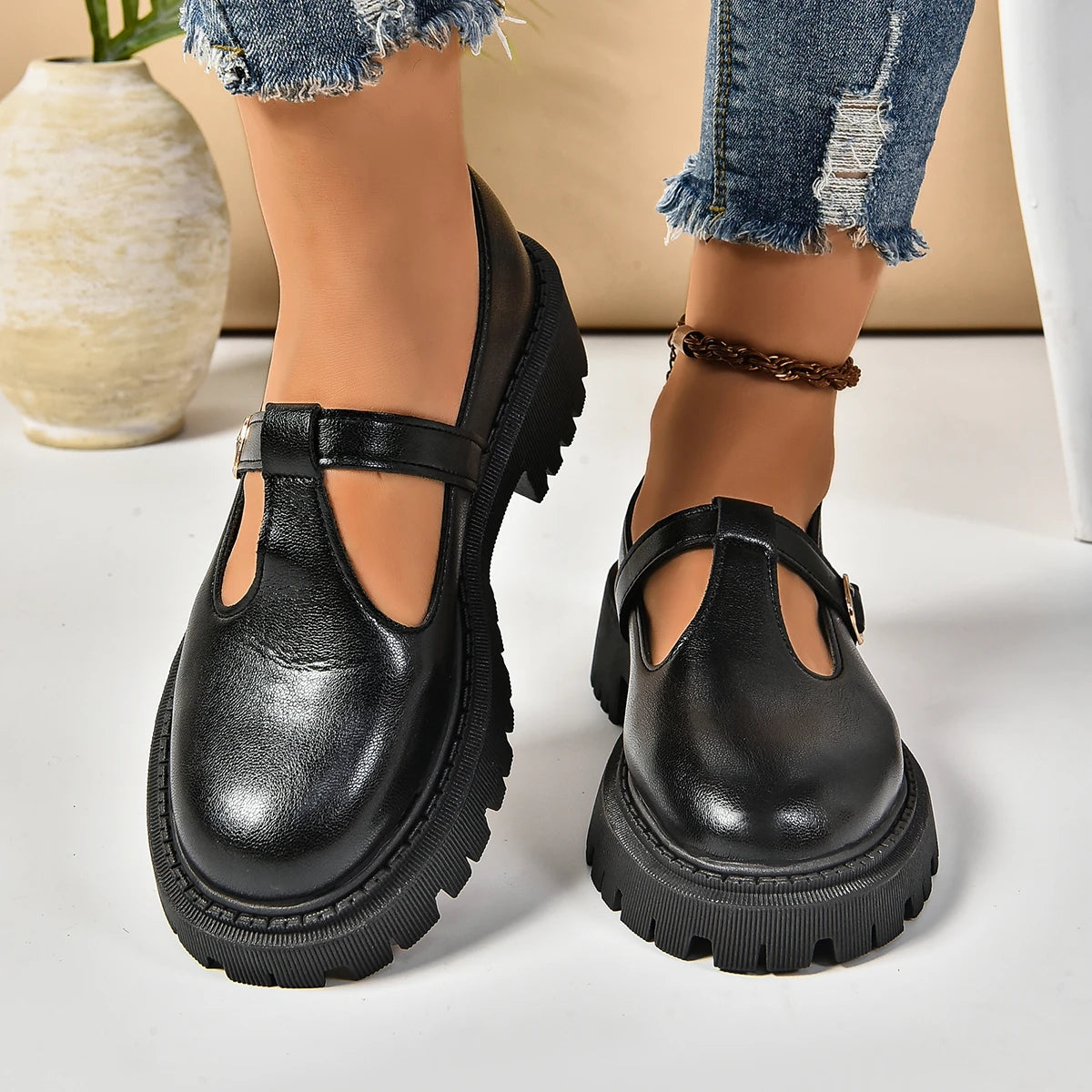 Mary Jane Shoes | Black | Orthopedic Design