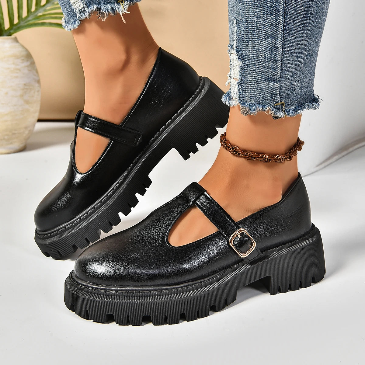 Mary Jane Shoes | Black | Orthopedic Design