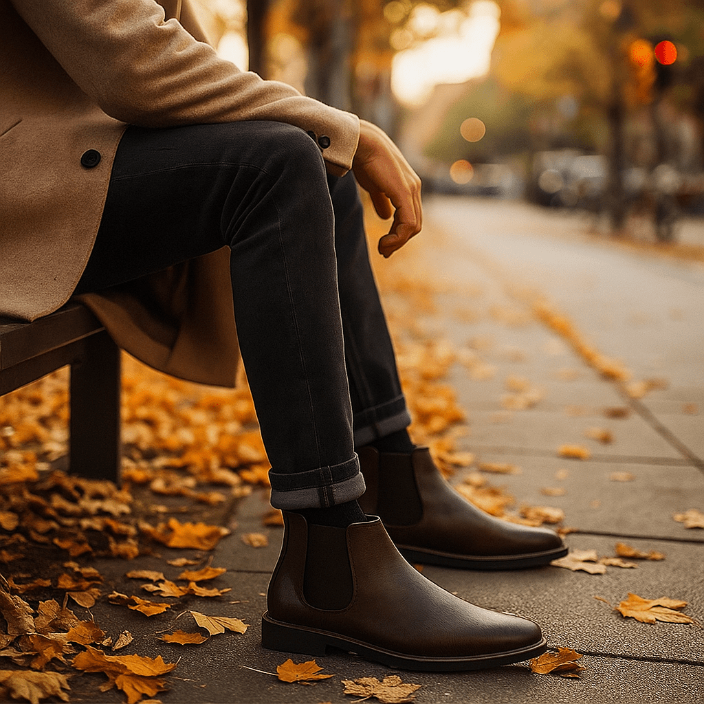 Joey - Men's Chelsea Boots - Side Zip - Slip-On
