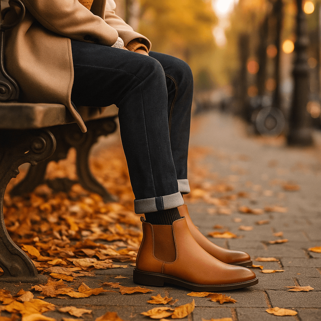 Joey - Men's Chelsea Boots - Side Zip - Slip-On