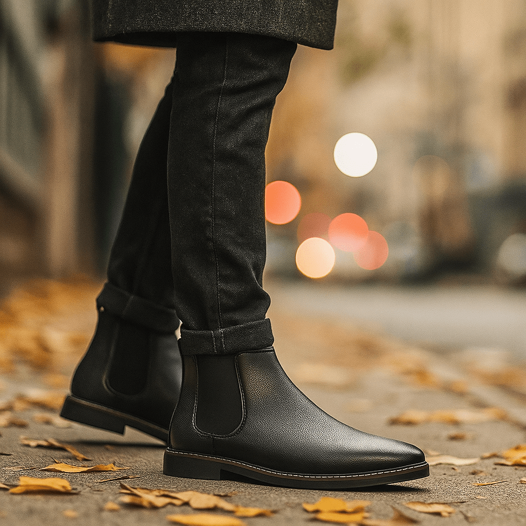 Joey - Men's Chelsea Boots - Side Zip - Slip-On