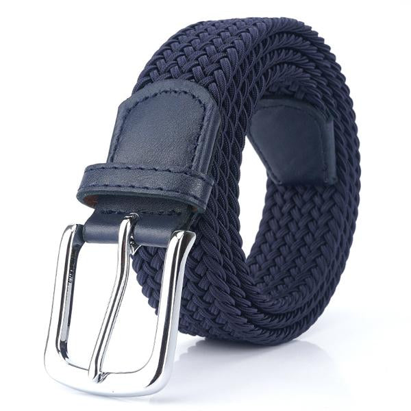 Men's Elastic Belt | Braided, Adjustable | Comfortable Casual Wear