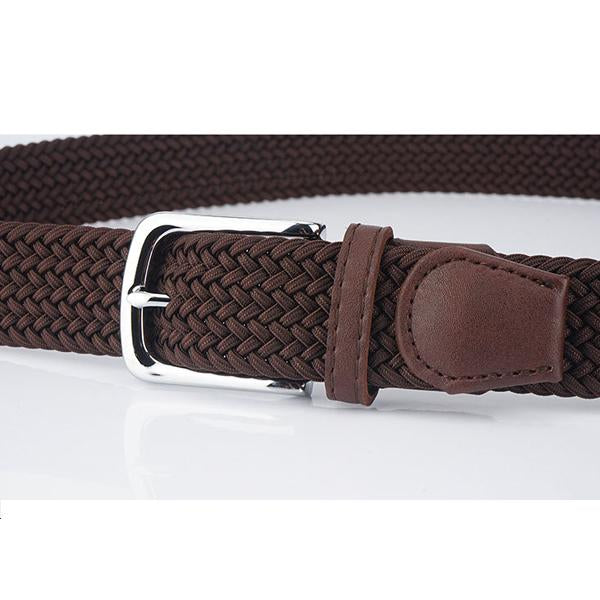 Men's Elastic Belt | Braided, Adjustable | Comfortable Casual Wear