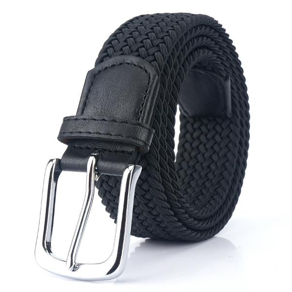 Men's Elastic Belt | Braided, Adjustable | Comfortable Casual Wear