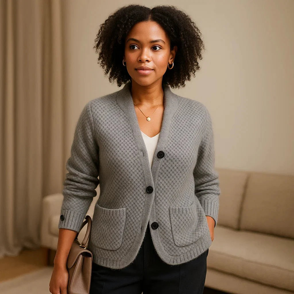 Women's Button Cardigan - Soft - Lightweight - V-neck - Classic