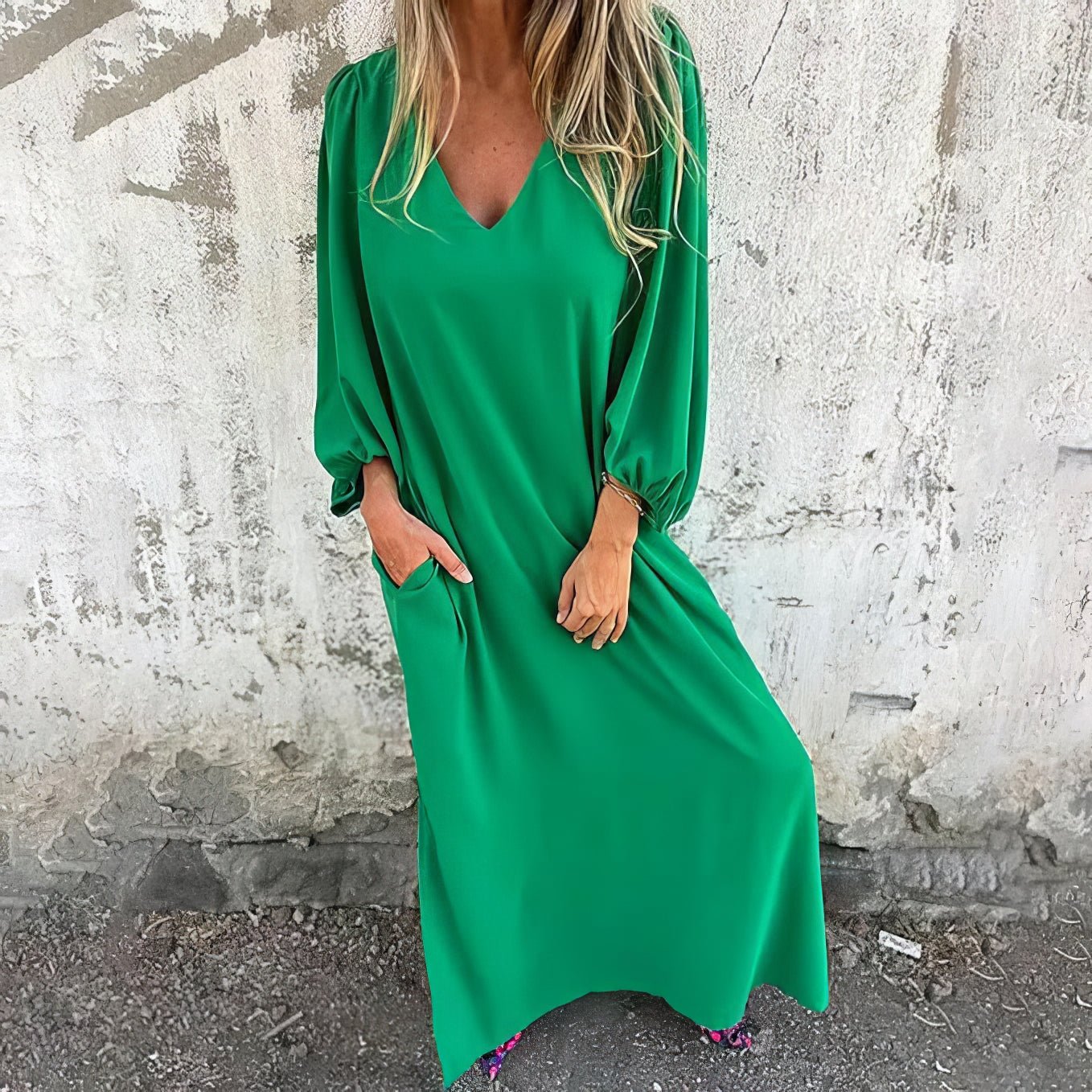 Maxi Dress with Pockets | Cotton, Flowing | Women