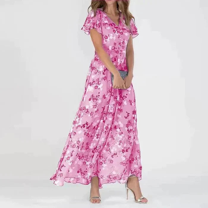 Summer Maxi Dress | Floral Print, Lightweight | Women