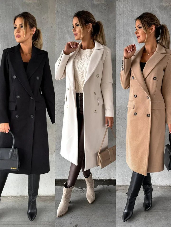 Laura - Long Winter Coat - Stylish - Warm - Comfortable