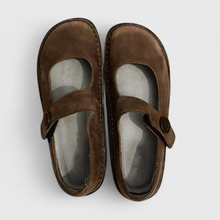 Women Leather Mary Jane Orthopedic Shoes