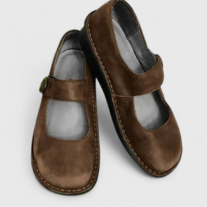 Women Leather Mary Jane Orthopedic Shoes