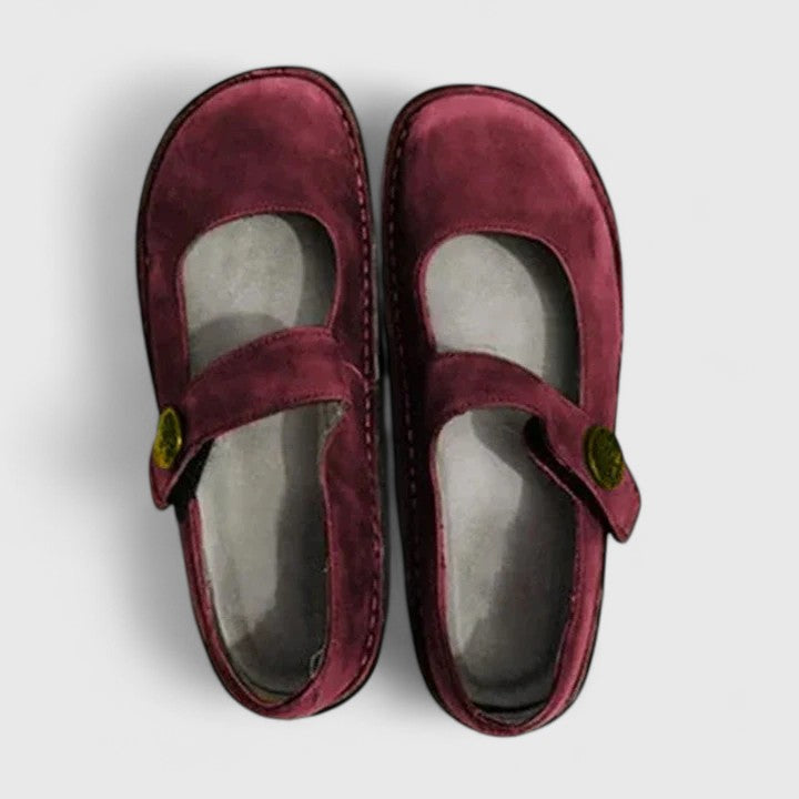 Women Leather Mary Jane Orthopedic Shoes