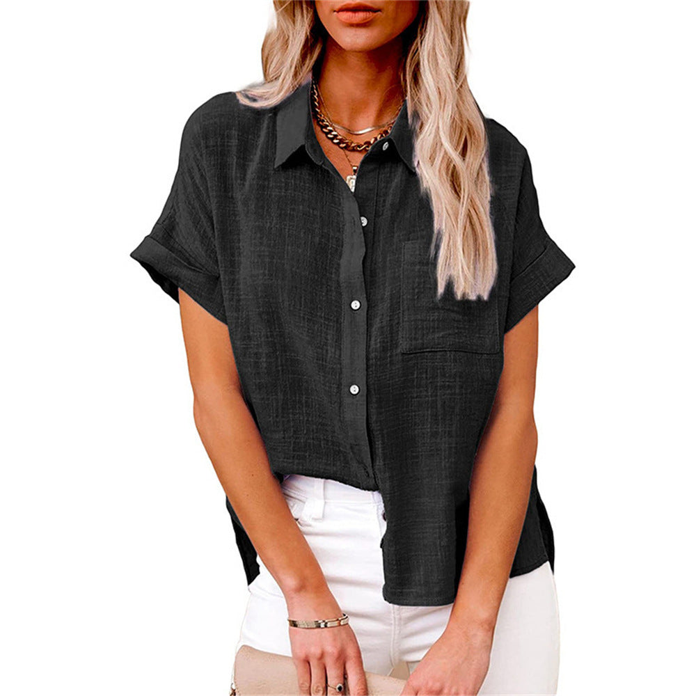 Women's Linen Blouse | Breathable, Casual Summer Top