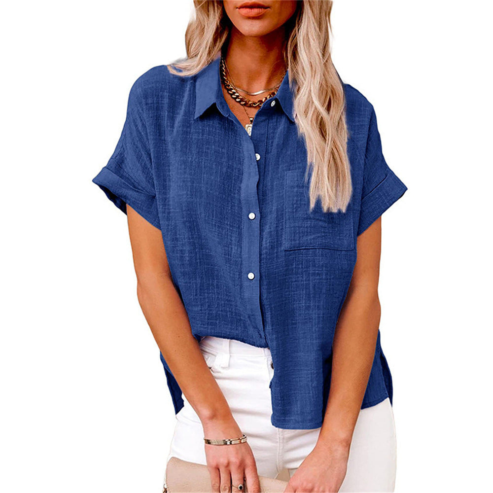 Women's Linen Blouse | Breathable, Casual Summer Top