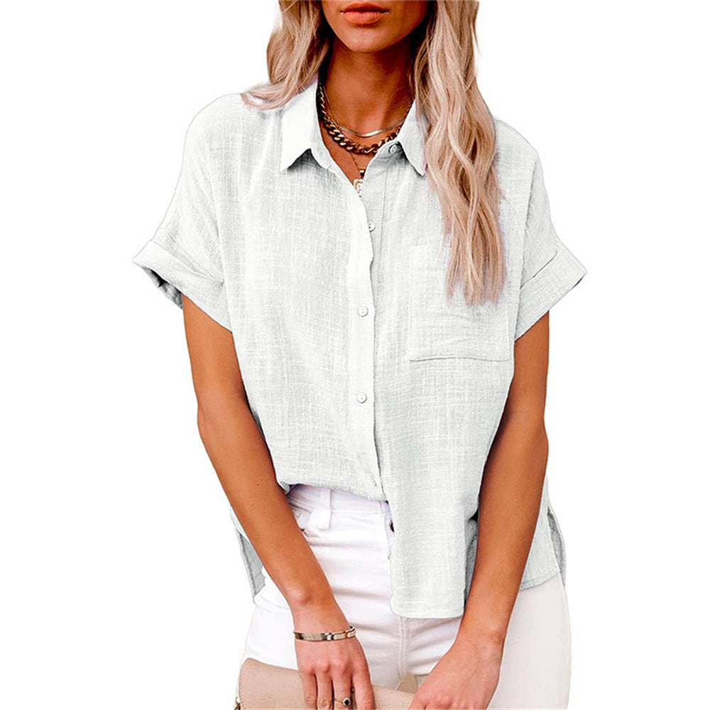 Women's Linen Blouse | Breathable, Casual Summer Top