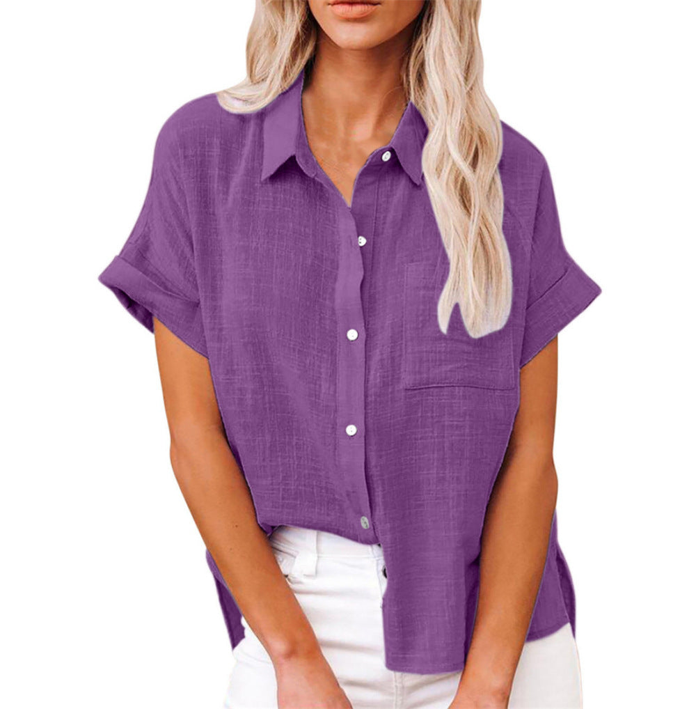 Women's Linen Blouse | Breathable, Casual Summer Top