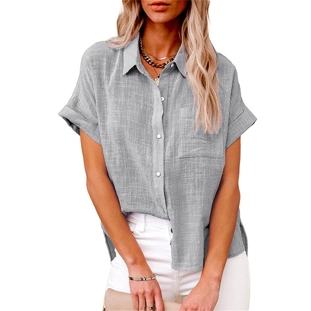 Women's Linen Blouse | Breathable, Casual Summer Top