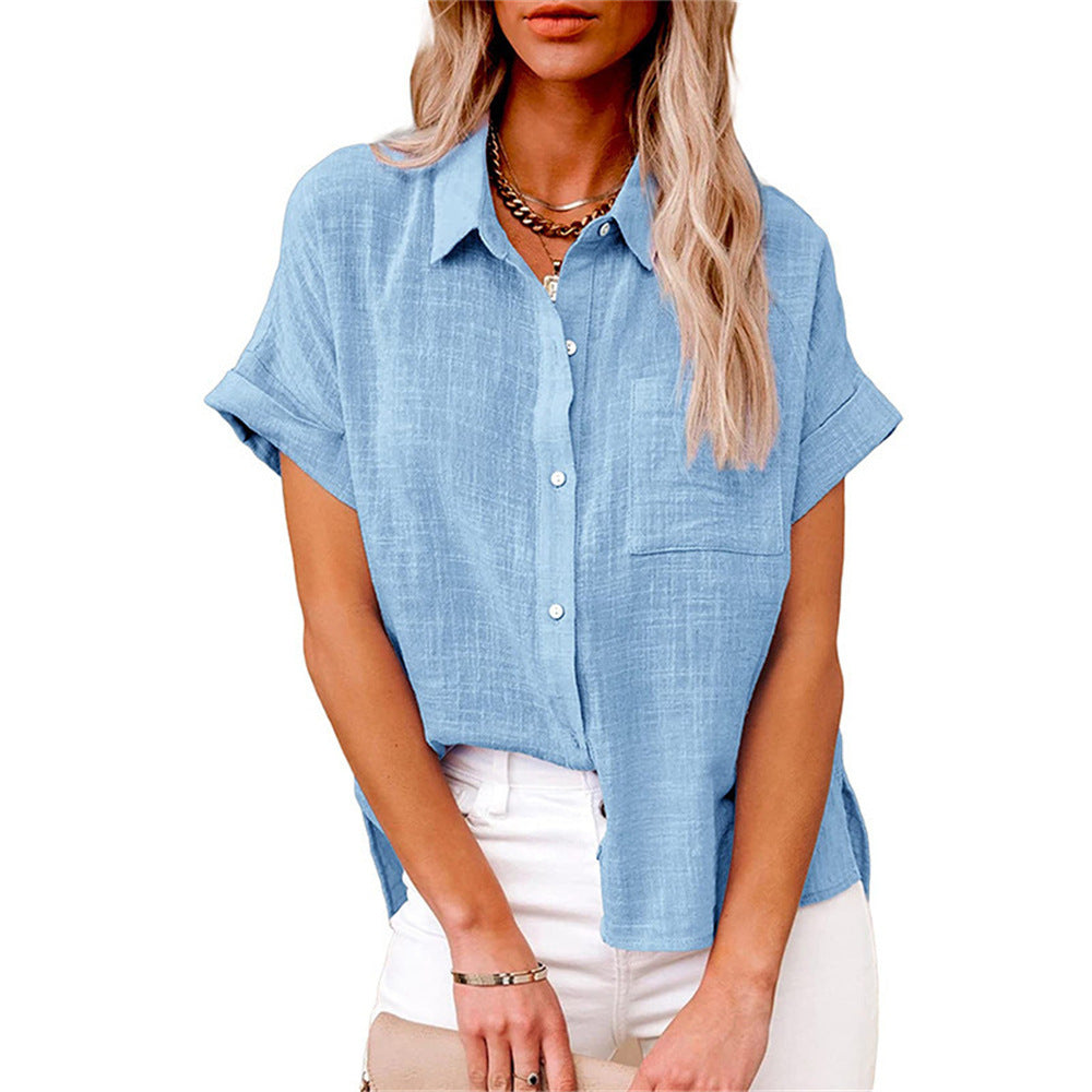 Women's Linen Blouse | Breathable, Casual Summer Top