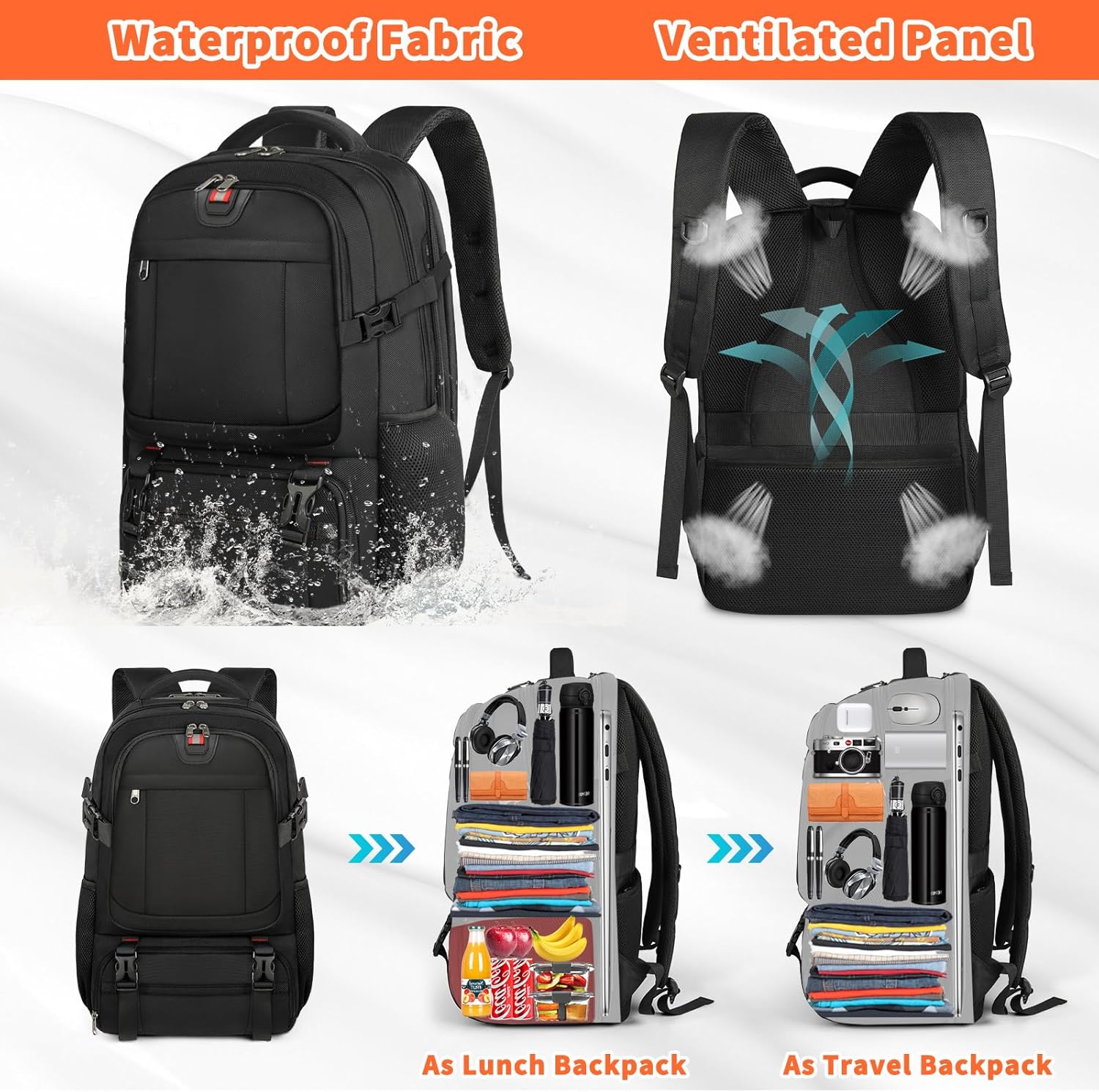 Travel Backpack | Insulated Compartment, USB Charging, TSA Access