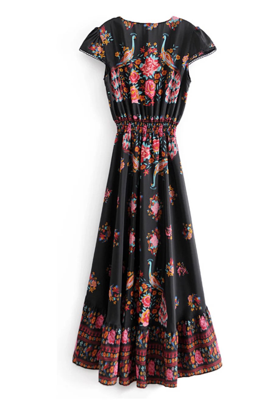 Maxi Evening Dress | Floral Boho, Flowy Style | Summer Wear
