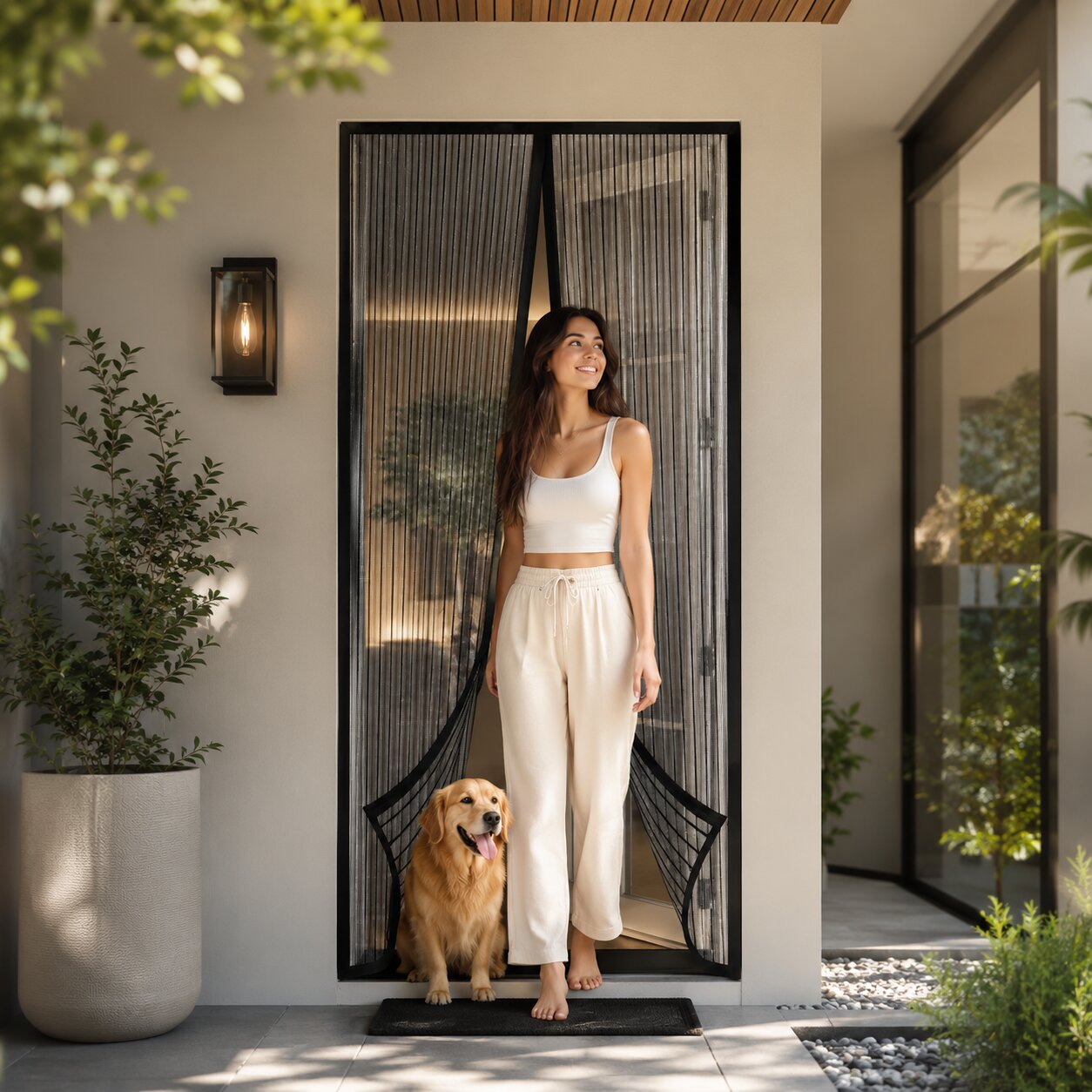 Jolie | Insect Protection for Doors | Magnetic Curtain