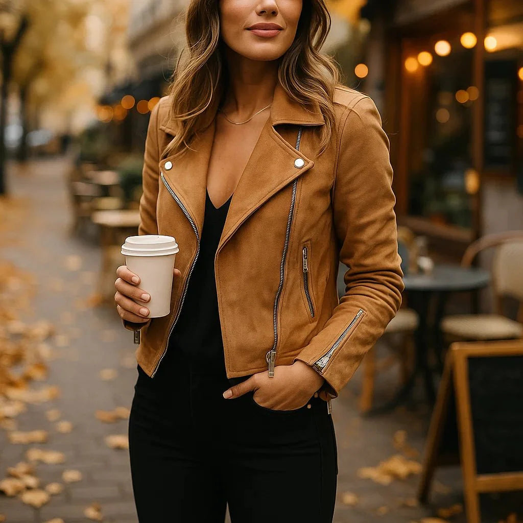 Marielle – Short Suede Jacket - Lightweight Versatile Comfortable Jacket