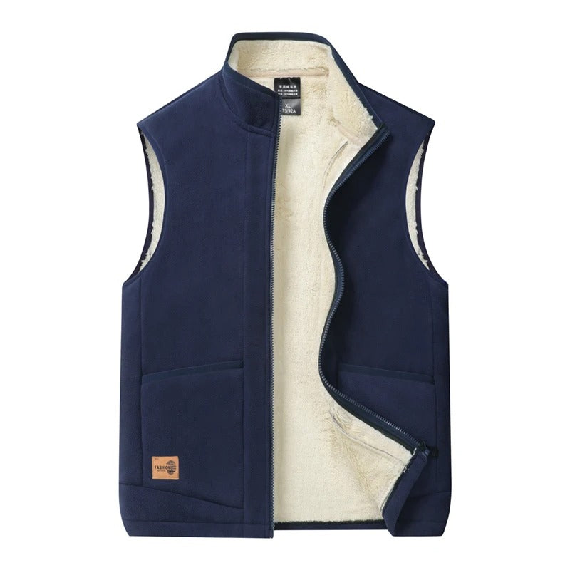 Men's Vest | Full Zip, Acrylic Blend | Transition Season