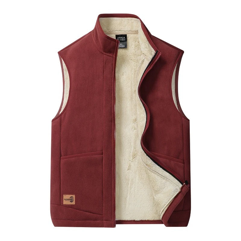Men's Vest | Full Zip, Acrylic Blend | Transition Season