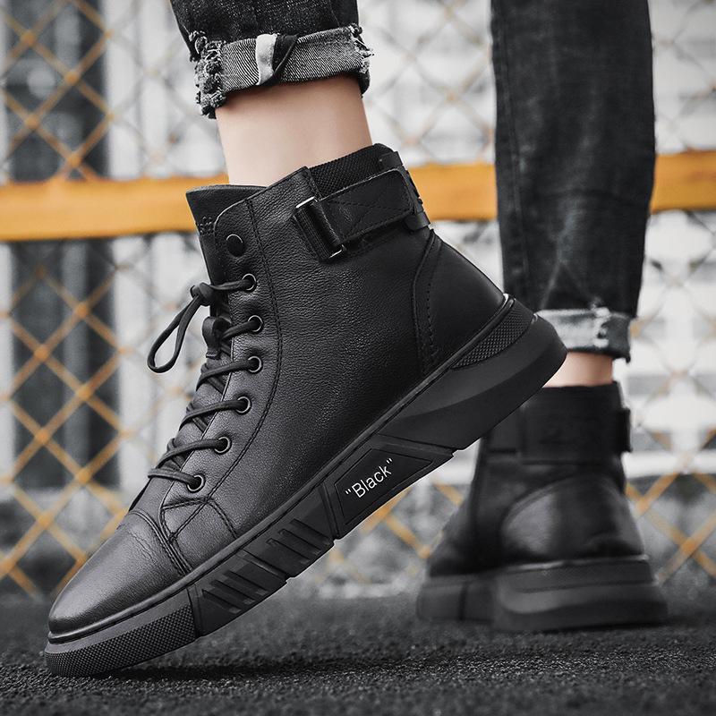 Men's Ankle Boots | Black, Lace-Up | High-Top