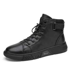 Men's Ankle Boots | Black, Lace-Up | High-Top