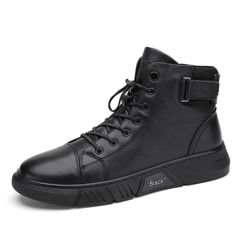 Men's Ankle Boots | Black, Lace-Up | High-Top