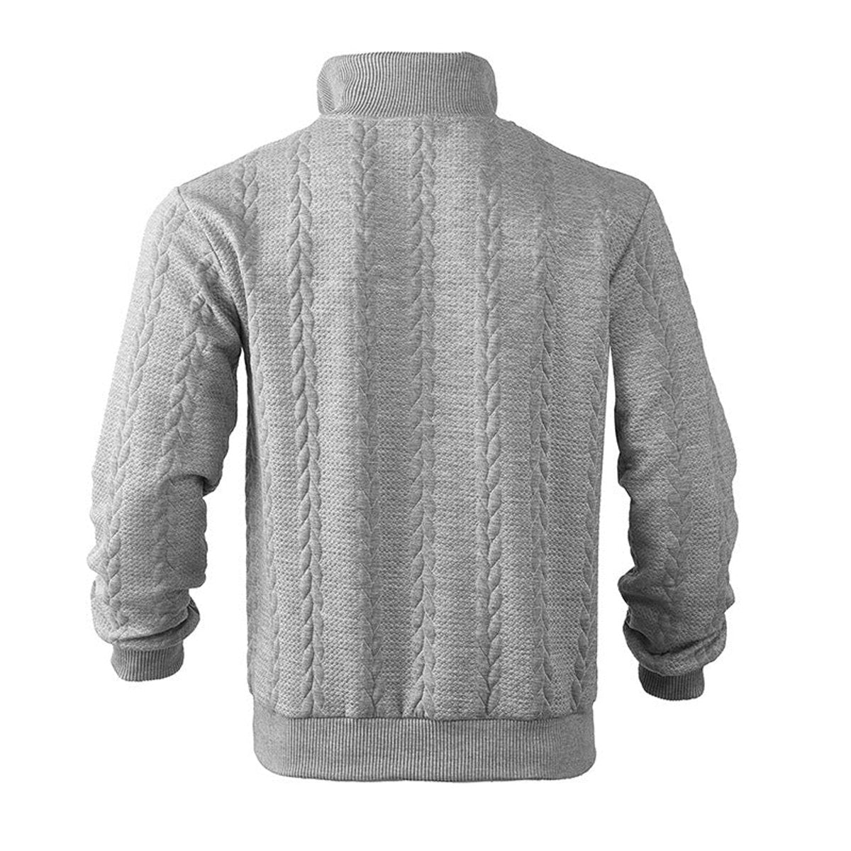 Men's Cable Knit Sweater | Quarter-Zip Pullover | Crew Neck