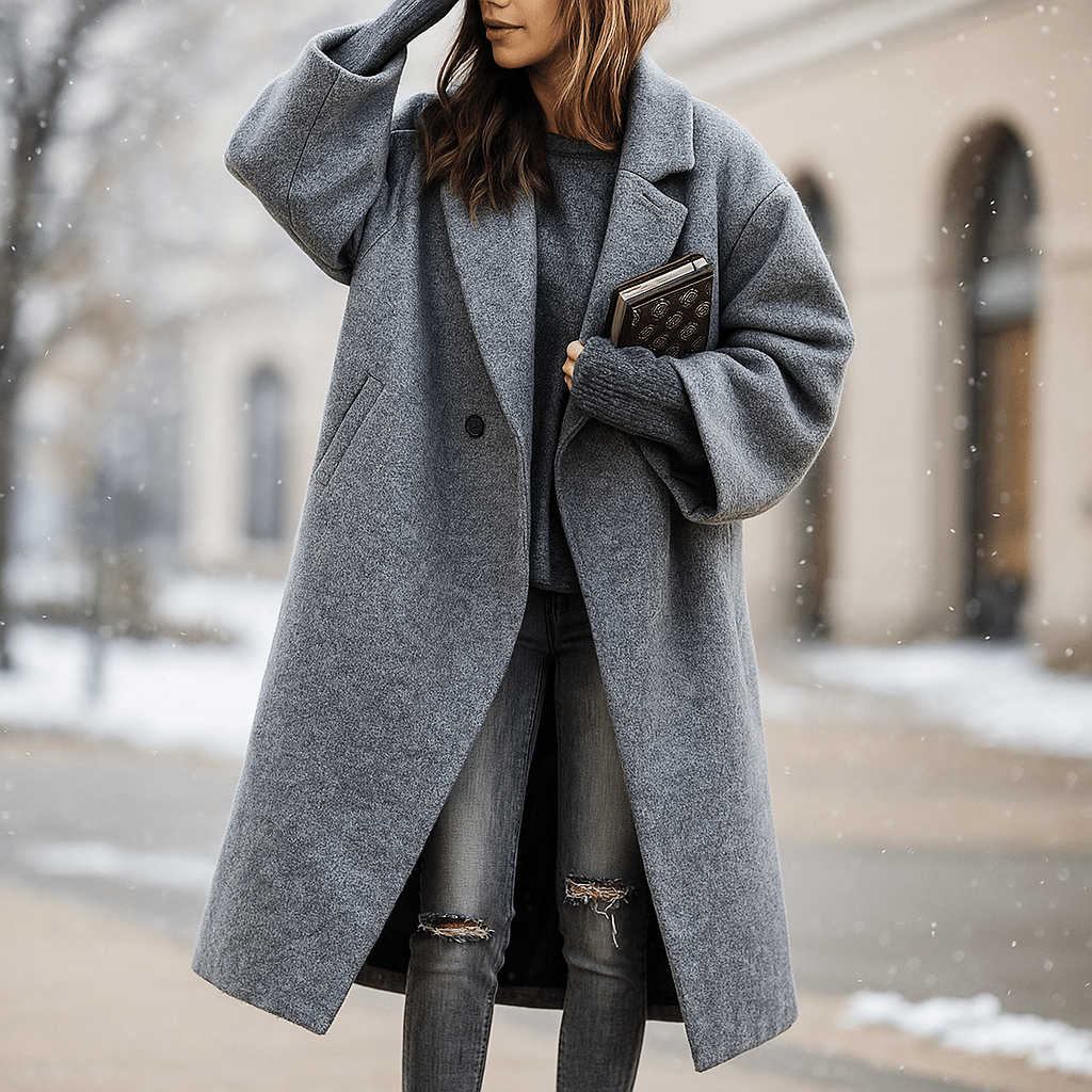 Milla - Long Coat - Warm Colours - Stylish Comfort