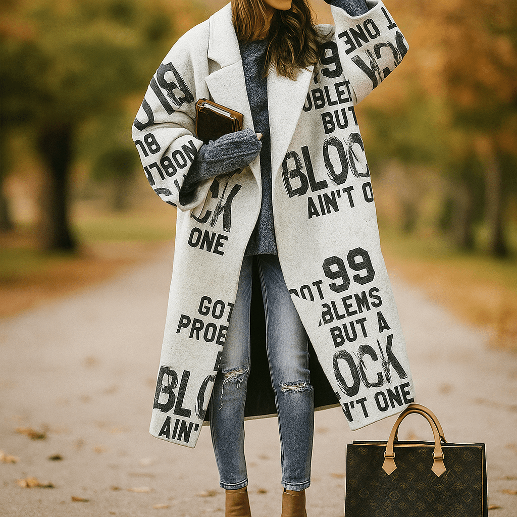 Milla - Long Coat - Warm Colours - Stylish Comfort