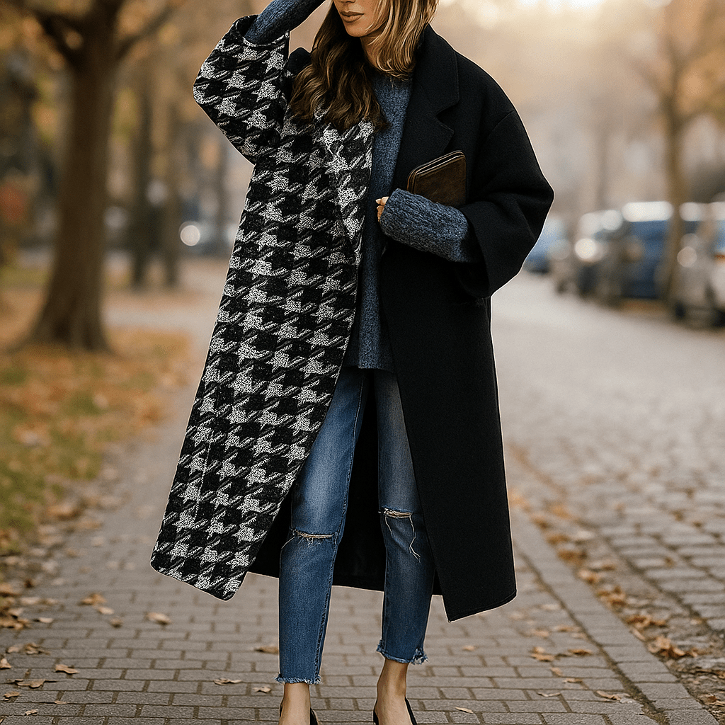 Milla - Long Coat - Warm Colours - Stylish Comfort