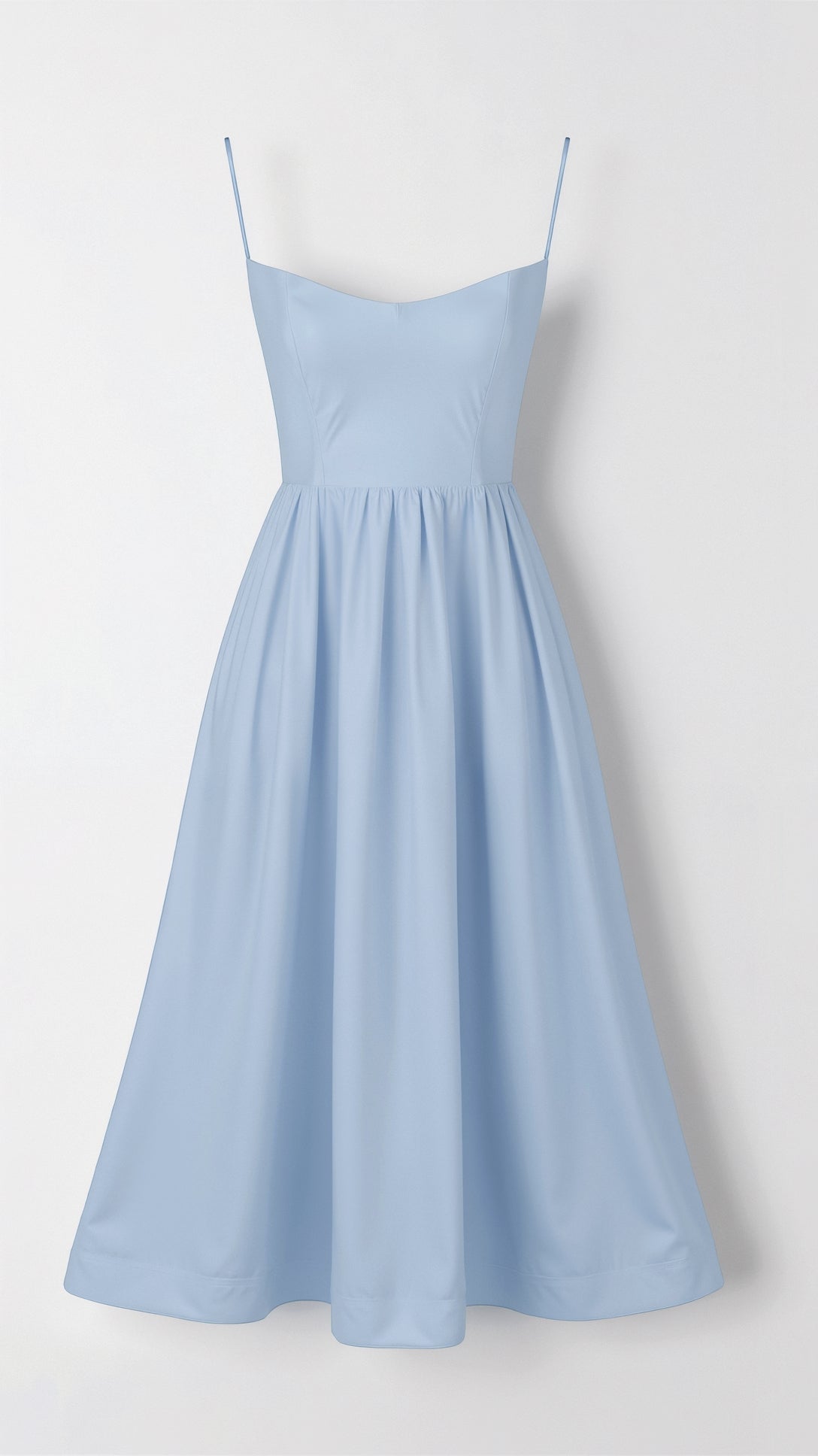 Strapless Evening Midi Dress - Lightweight Summer - For Women