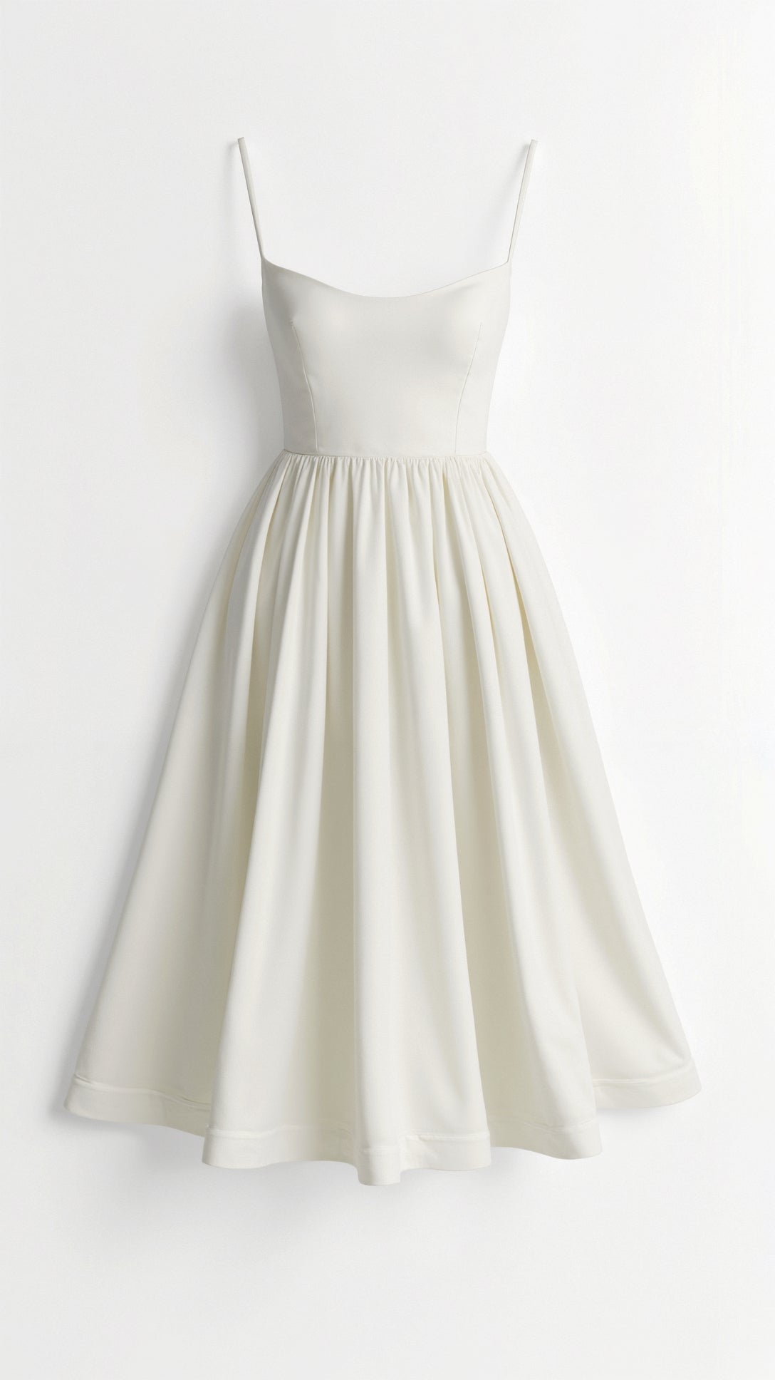 Strapless Evening Midi Dress - Lightweight Summer - For Women