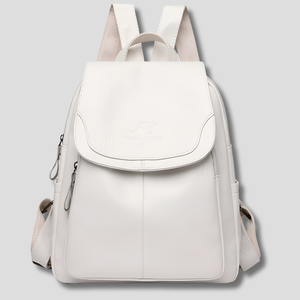 Anti-Theft Backpack for Women | Embossed Leather, 10 Colors