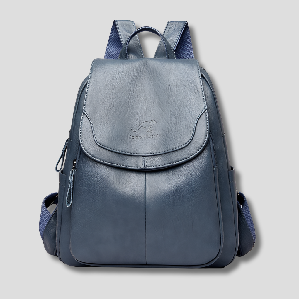 Anti-Theft Backpack for Women | Embossed Leather, 10 Colors
