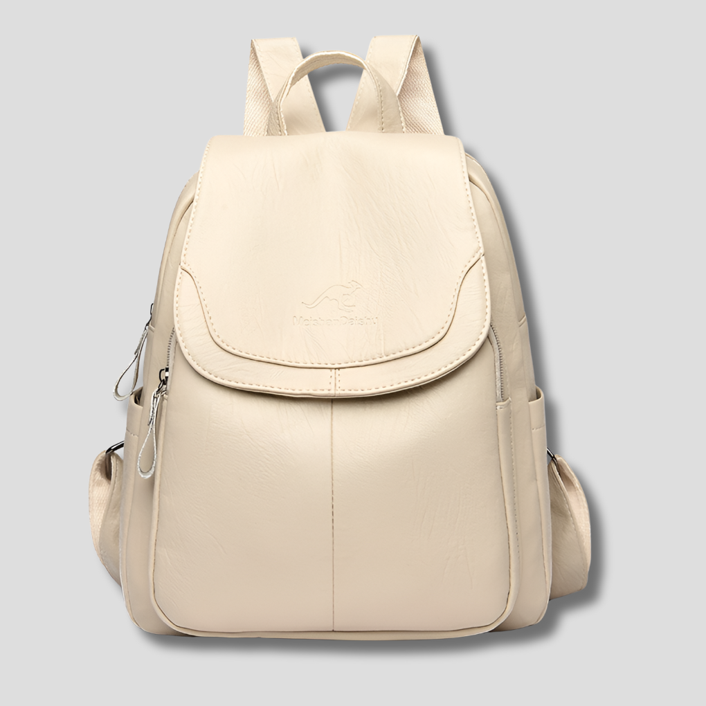 Anti-Theft Backpack for Women | Embossed Leather, 10 Colors