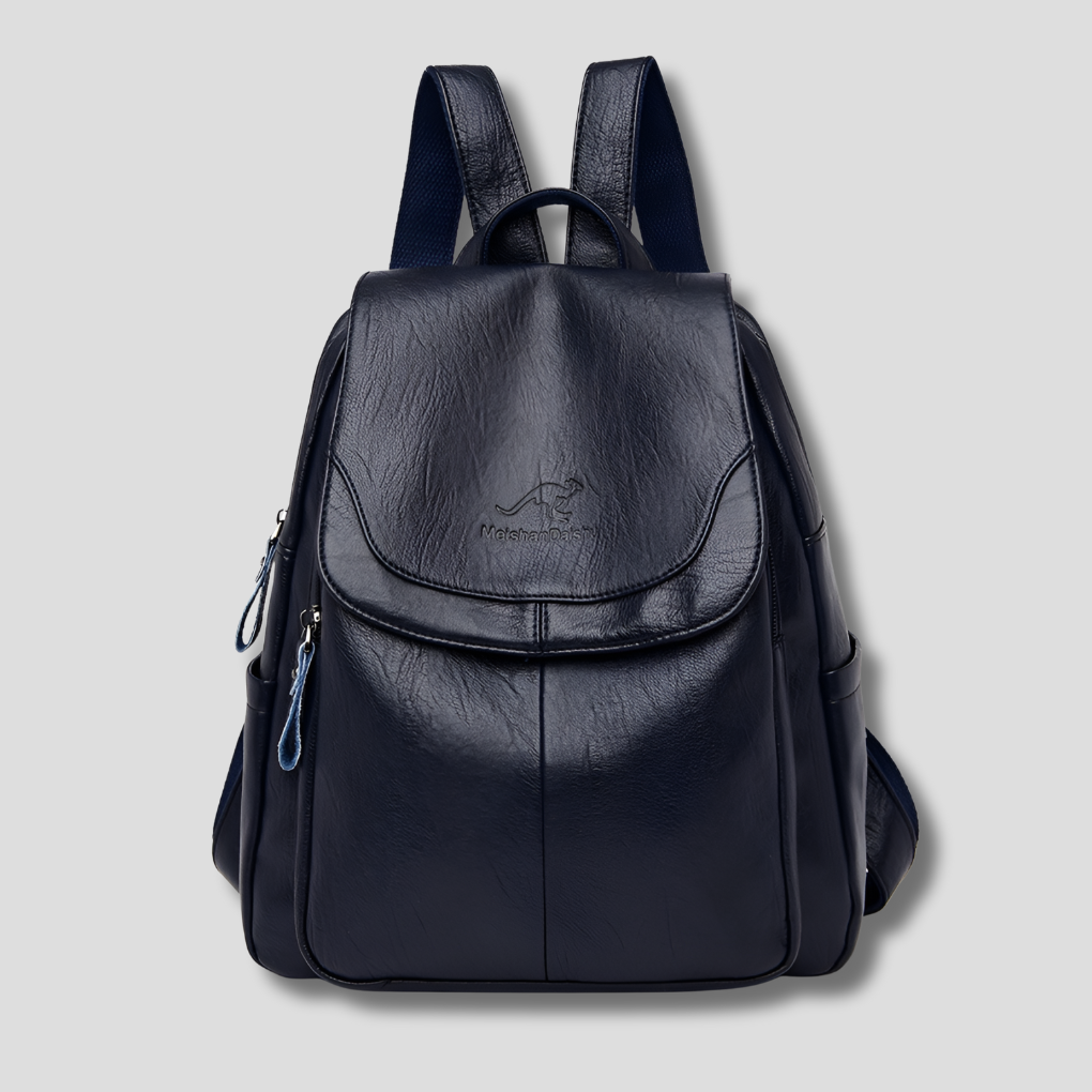 Anti-Theft Backpack for Women | Embossed Leather, 10 Colors