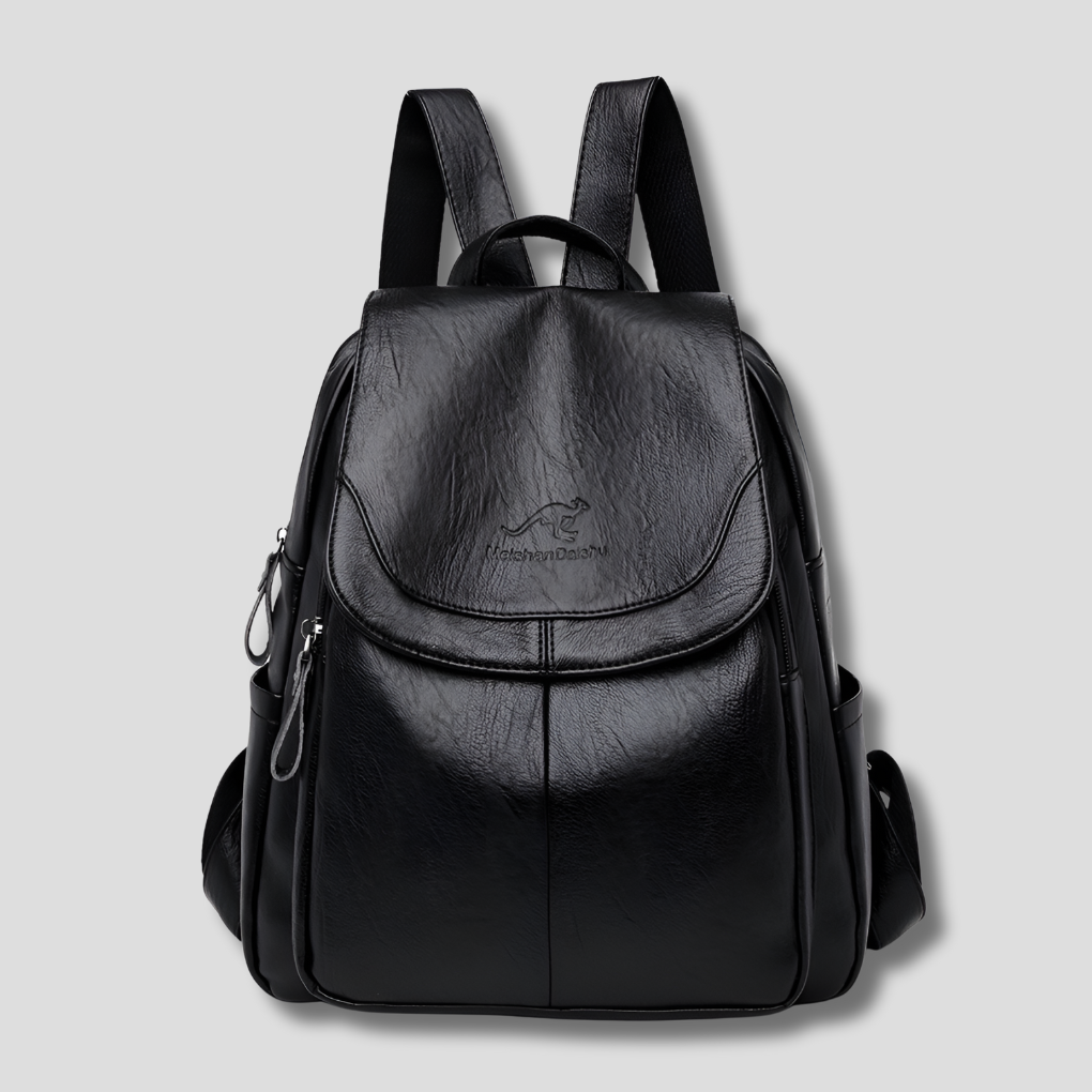 Anti-Theft Backpack for Women | Embossed Leather, 10 Colors