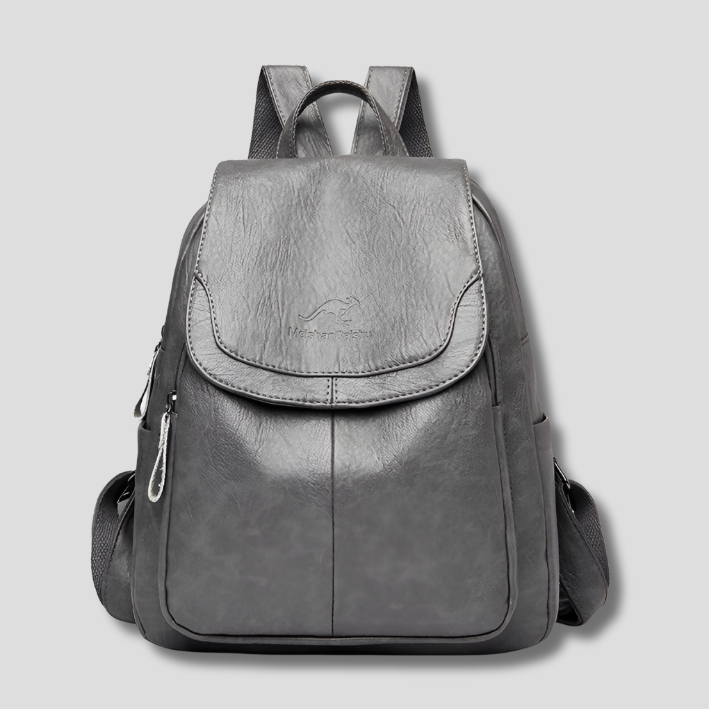 Anti-Theft Backpack for Women | Embossed Leather, 10 Colors