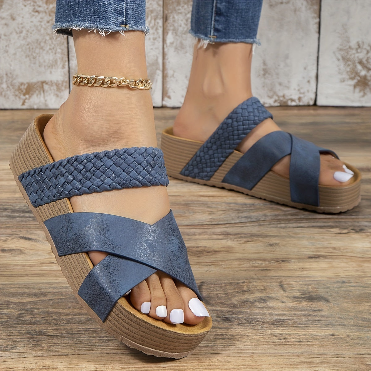 Women's Cushioned Sandals | Orthopedic Summer, Black Leather