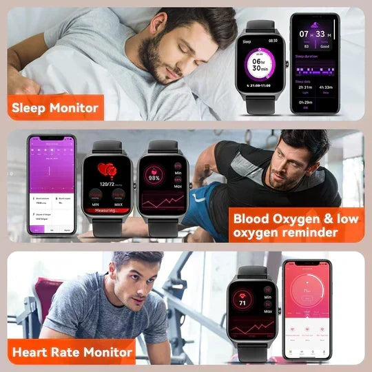 Smart Watch | Wellness, Fitness Tracking | Heart Rate, Blood Pressure, Blood Oxygen